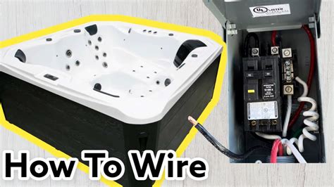 hot tub electric box|electrical outlet for hot tub.